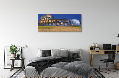 Obraz drukowany na płótnie Koloseum w Blasku Zachodzącego Słońca
