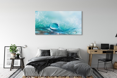 Obraz drukowany na płótnie Abstrakcyjna Kropla Makro