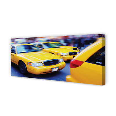Obraz na płótnie Żółta taxi miasto