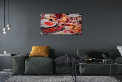 Obraz canvas na ścianę Romantyczny Wieczór z Różami