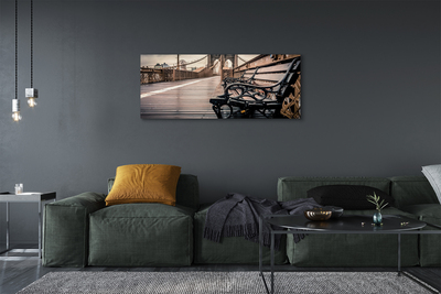 Zdjęcie na płótnie Ławka z Widokiem na Most