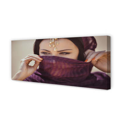 Obraz na płótnie Kobieta w Fiolecie