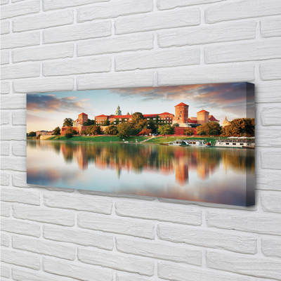 Obraz na płótnie Kraków Zamek rzeka