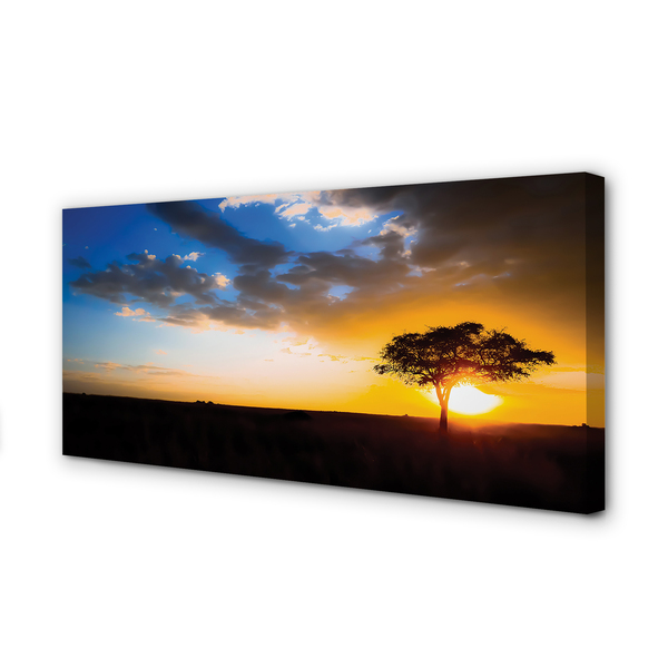 Obraz na płótnie Drzewo na Tle Chmur