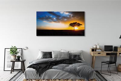 Obraz na płótnie Drzewo na Tle Chmur