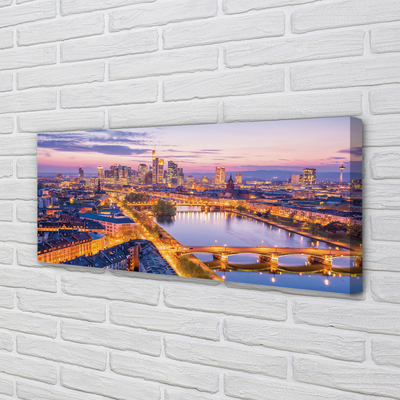 Fotoobraz na płótnie Nocna Panorama Berlina