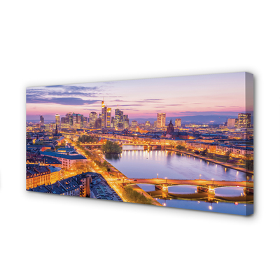 Fotoobraz na płótnie Nocna Panorama Berlina