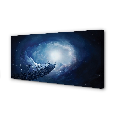 Zdjęcie na płótnie Most pod Niebem z Chmurami