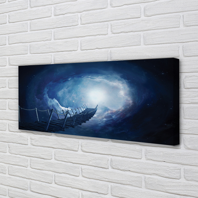 Zdjęcie na płótnie Most pod Niebem z Chmurami