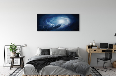 Zdjęcie na płótnie Most pod Niebem z Chmurami