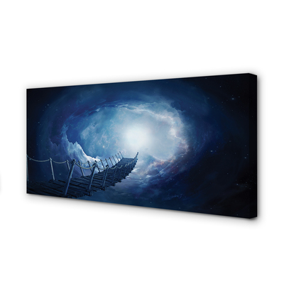 Zdjęcie na płótnie Most pod Niebem z Chmurami