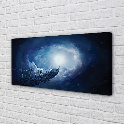 Zdjęcie na płótnie Most pod Niebem z Chmurami