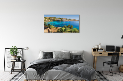 Obraz na płótnie Hiszpania Wybrzeże miasto morze