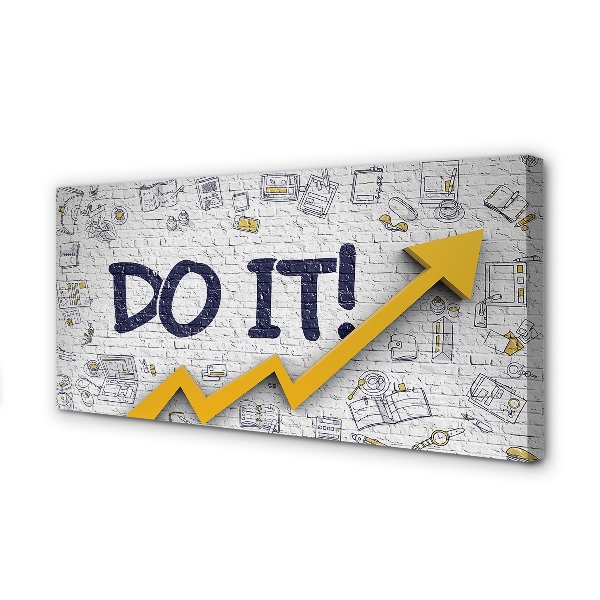 Fotoobraz na płótnie Motywacja: Napis