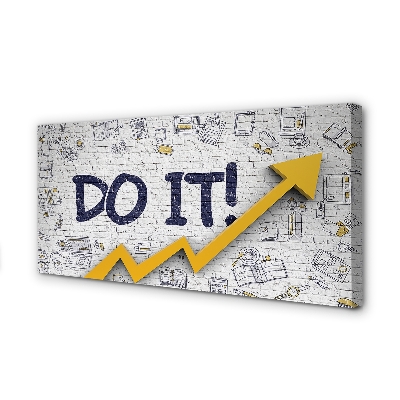 Fotoobraz na płótnie Motywacja: Napis 