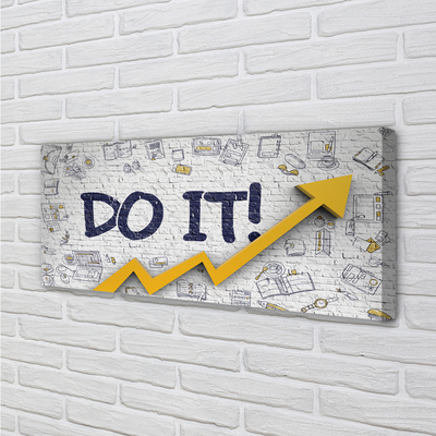 Fotoobraz na płótnie Motywacja: Napis 