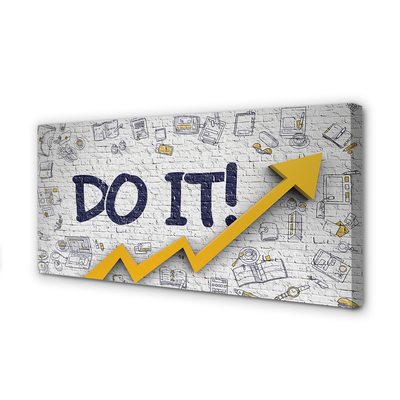 Fotoobraz na płótnie Motywacja: Napis 