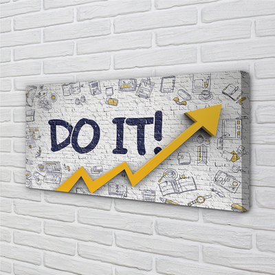 Fotoobraz na płótnie Motywacja: Napis 