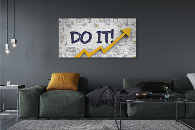 Fotoobraz na płótnie Motywacja: Napis 