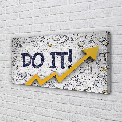 Fotoobraz na płótnie Motywacja: Napis 