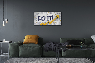 Fotoobraz na płótnie Motywacja: Napis 