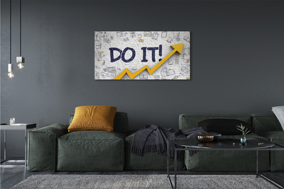Fotoobraz na płótnie Motywacja: Napis 