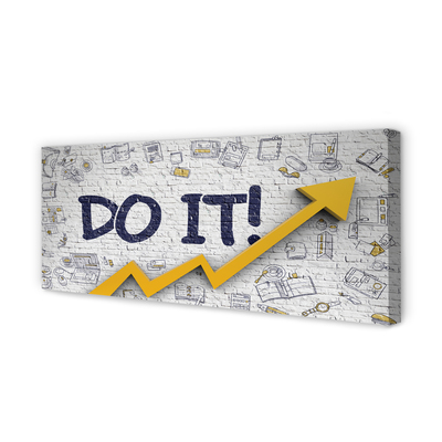 Fotoobraz na płótnie Motywacja: Napis 