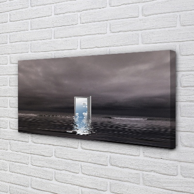 Obraz na płótnie Drzwi na Granicy Morza i Nieba