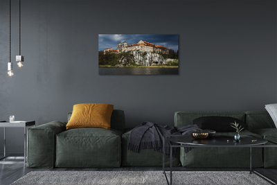 Obraz canvas na ścianę Wawel w Objęciach Wisły