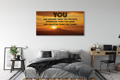 Duży obraz na płótnie Słoneczne Hasło pod Niebem