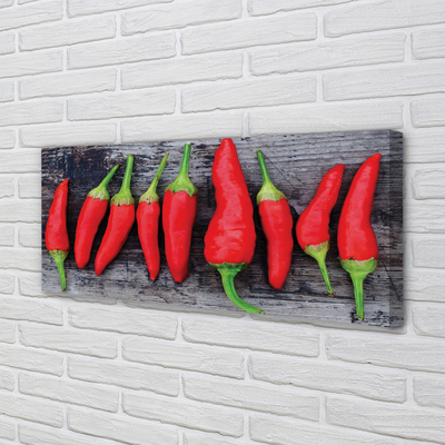 Fotoobraz na płótnie Ostre Czerwone Papryczki