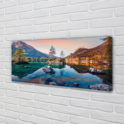 Duży obraz na płótnie Jesienne Alpy nad Lustrem Jeziora