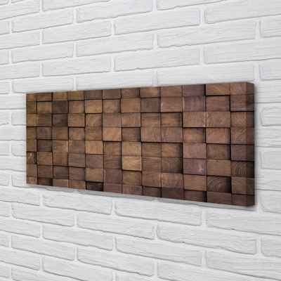 Zdjęcie na płótnie Mozaika Drewnianych Kostek