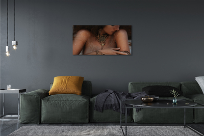 Zdjęcie na płótnie Kobieta w Biżuterii