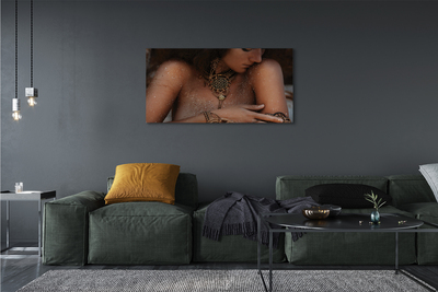 Zdjęcie na płótnie Kobieta w Biżuterii