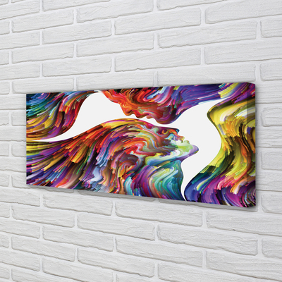 Zdjęcie na płótnie Kolorowy Obraz Twarzy