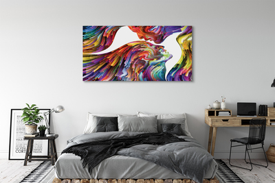 Zdjęcie na płótnie Kolorowy Obraz Twarzy