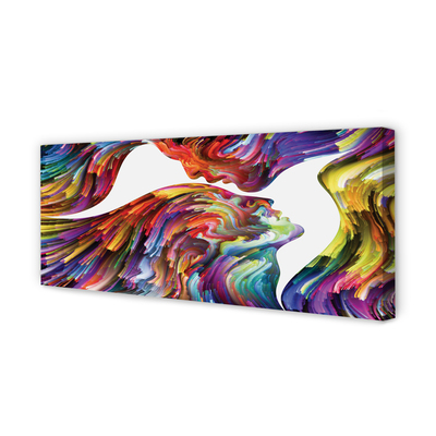 Zdjęcie na płótnie Kolorowy Obraz Twarzy