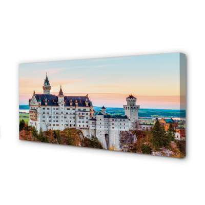 Duży obraz na płótnie Zamek w Monachium w Jesiennej Aurze