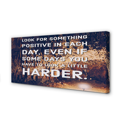 Duży obraz na płótnie Napis w Tajemniczej Jaskini