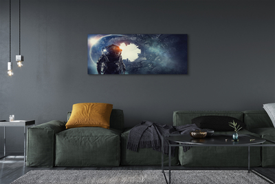 Zdjęcie na płótnie Postać w Świecie Mechanizmów