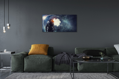 Zdjęcie na płótnie Postać w Świecie Mechanizmów