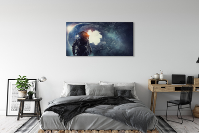 Zdjęcie na płótnie Postać w Świecie Mechanizmów