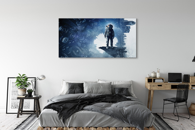 Fotoobraz na płótnie Miasto Mechanizmów i Postać