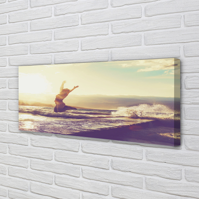 Fotoobraz na płótnie Kobieta nad Jeziorem