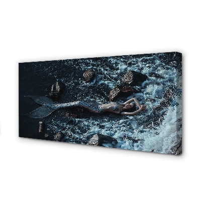 Fotoobraz na płótnie Syrena w Morskiej Toni