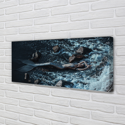 Fotoobraz na płótnie Syrena w Morskiej Toni