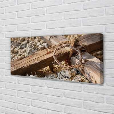 Zdjęcie na płótnie Krzyż, Kamienie i Ciernie