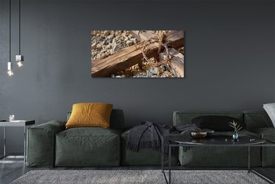 Zdjęcie na płótnie Krzyż, Kamienie i Ciernie