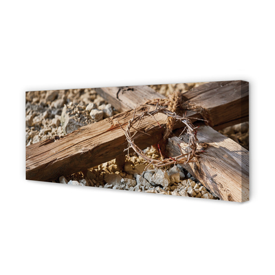 Zdjęcie na płótnie Krzyż, Kamienie i Ciernie